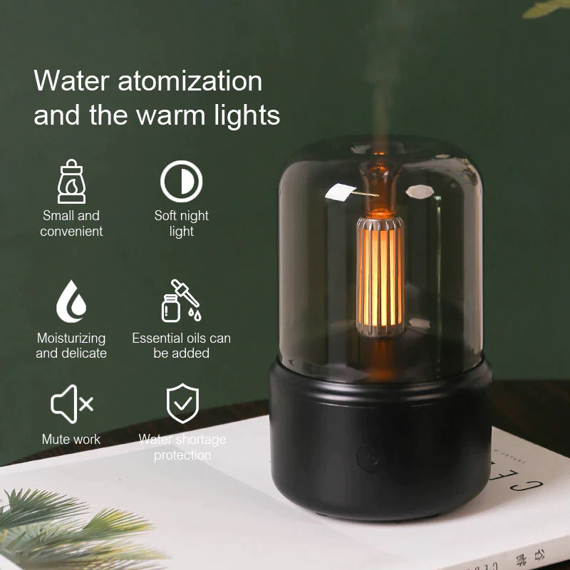 Umidificatore aromaterapia compatto con serbatoio da 120 ml