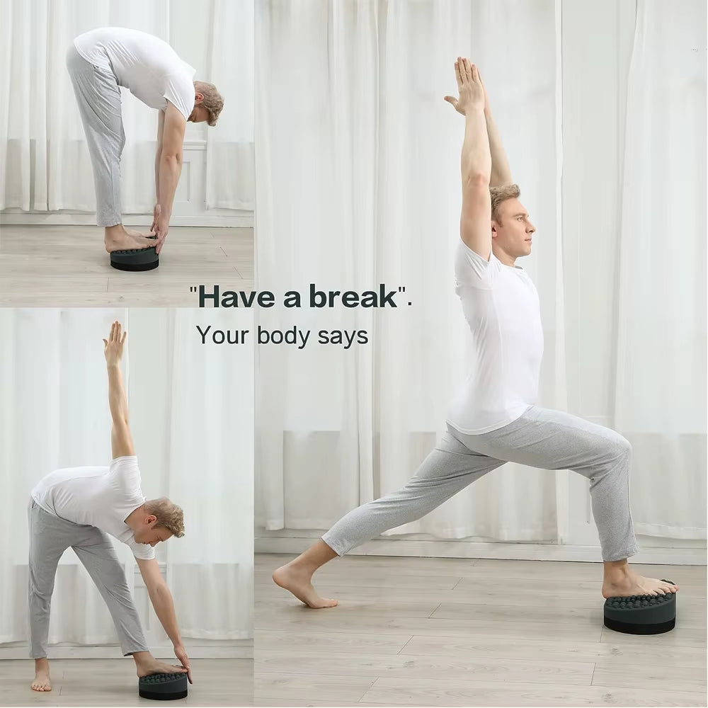 Foot Rest for under Desk at Work, Home Office Foot Stool, Ottoman Foot Massager Plantar Fasciitis Relief,Soft Silicone Footrests