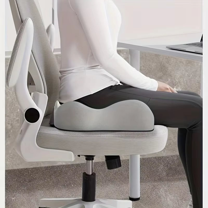 ​​【Ergonomic Office Seat Cushion】3-Zone Memory Foam Lumbar Support Pillow Breathable Posture Corrector for Car Office Wheelchair