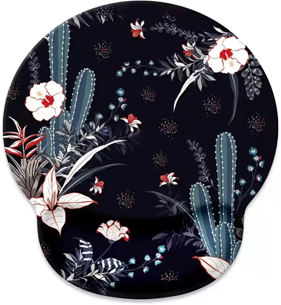 Natural Scenery Mouse Pad with Wrist Rest Comfortable Non-Slip Silicone Mouse Pad Gamer for PC Laptop Ergonomic Wrist Mouse Pad