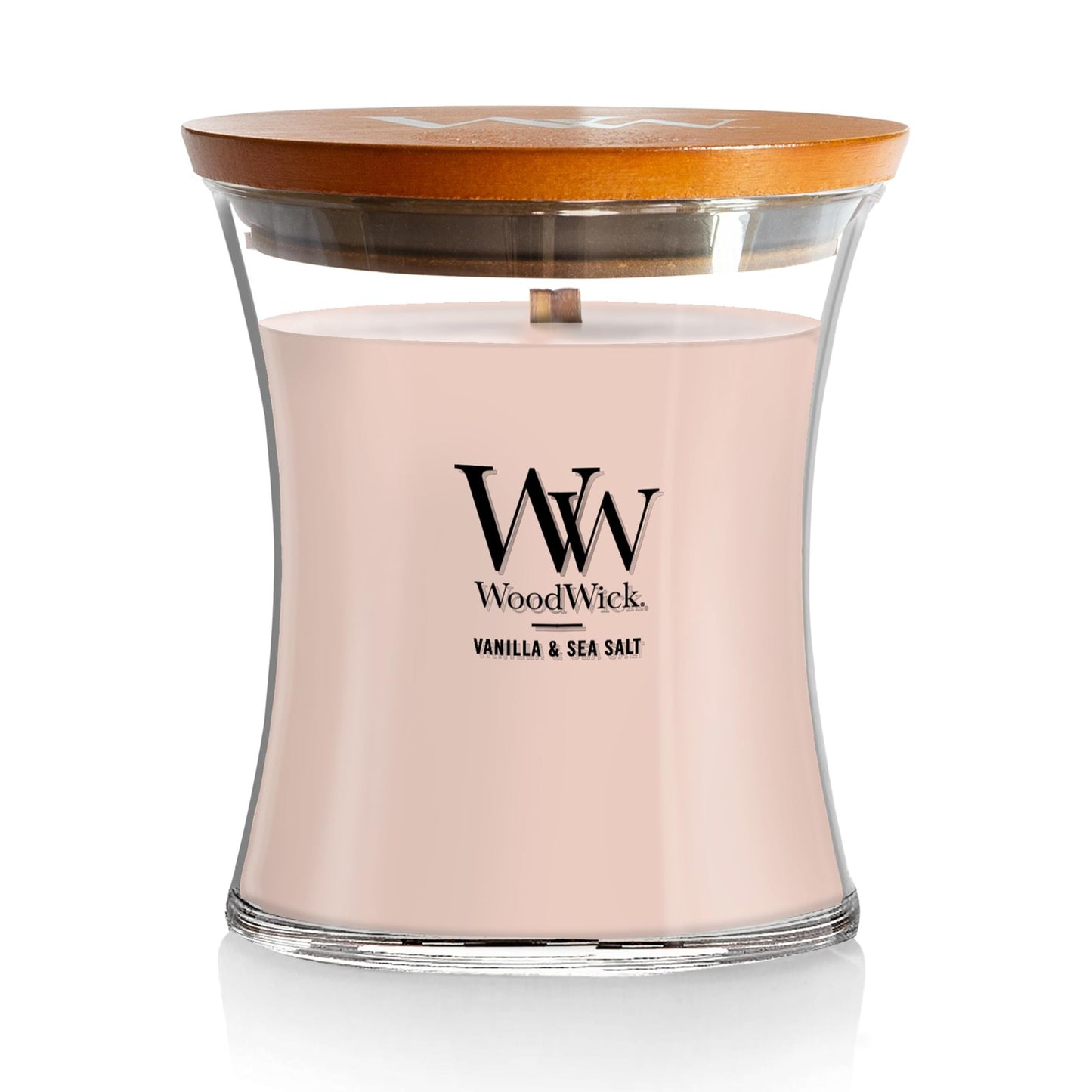 Woodwick Hourglass Candela Profumata Media Con Stoppino Scoppiettante Va