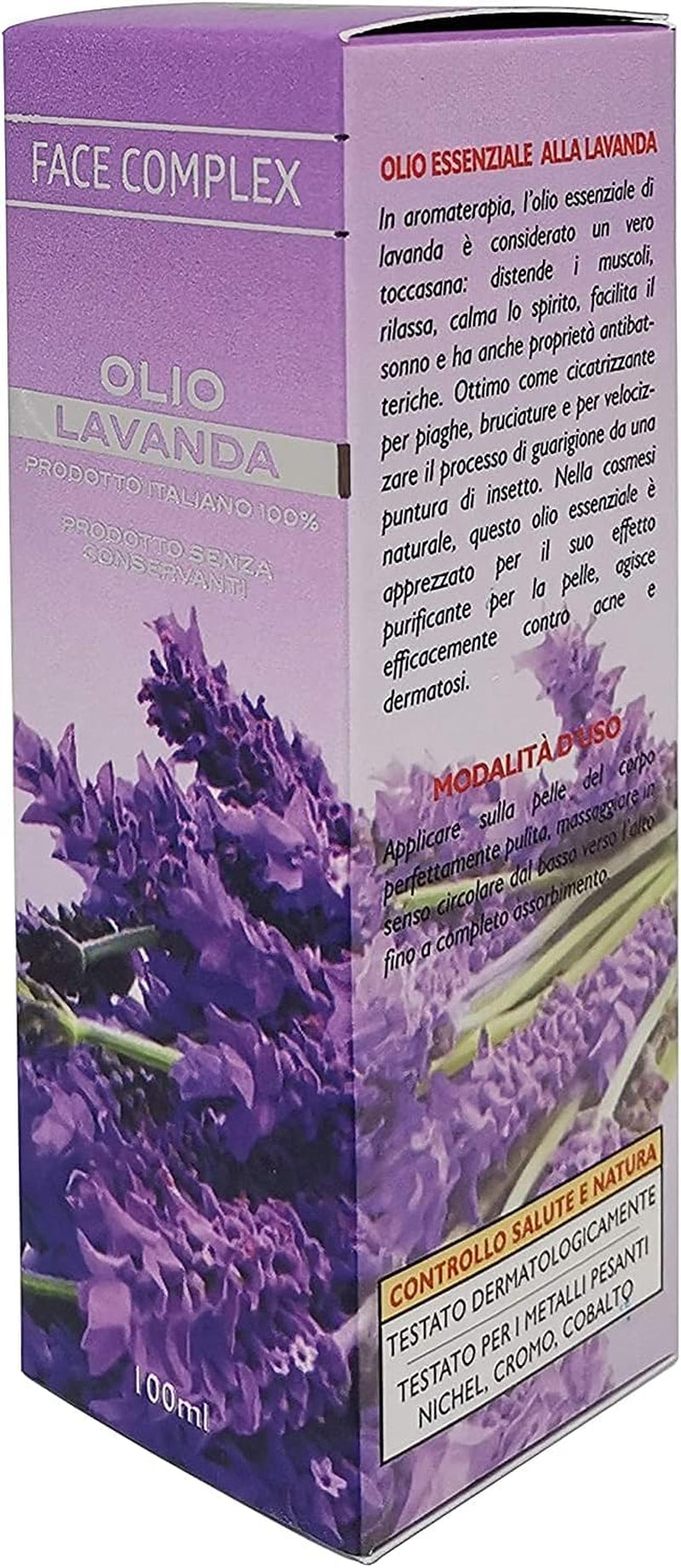 Olio Essenziale Lavanda 100% Prodotto Italiano 100Ml PP12 (2 Confezioni)