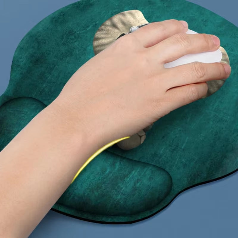 Natural Scenery Mouse Pad with Wrist Rest Comfortable Non-Slip Silicone Mouse Pad Gamer for PC Laptop Ergonomic Wrist Mouse Pad