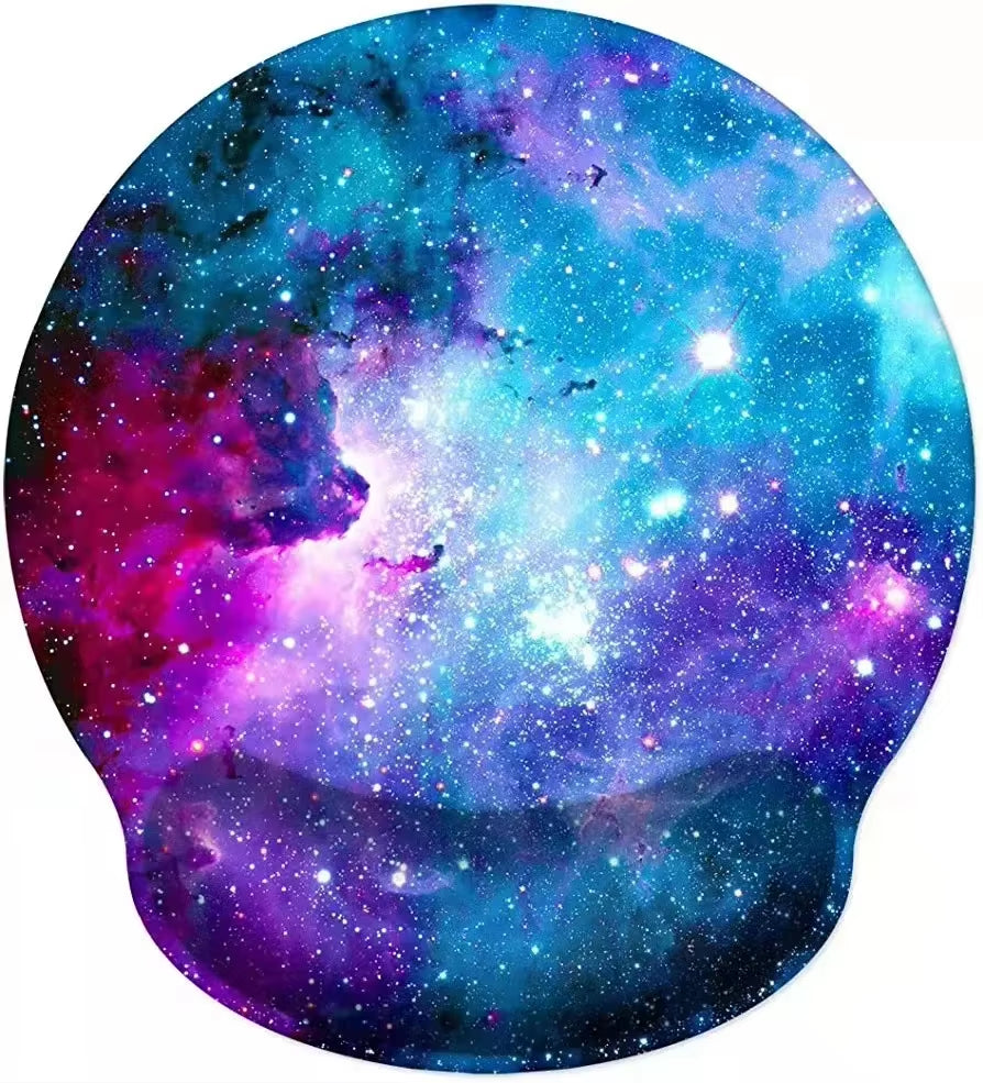 Natural Scenery Mouse Pad with Wrist Rest Comfortable Non-Slip Silicone Mouse Pad Gamer for PC Laptop Ergonomic Wrist Mouse Pad