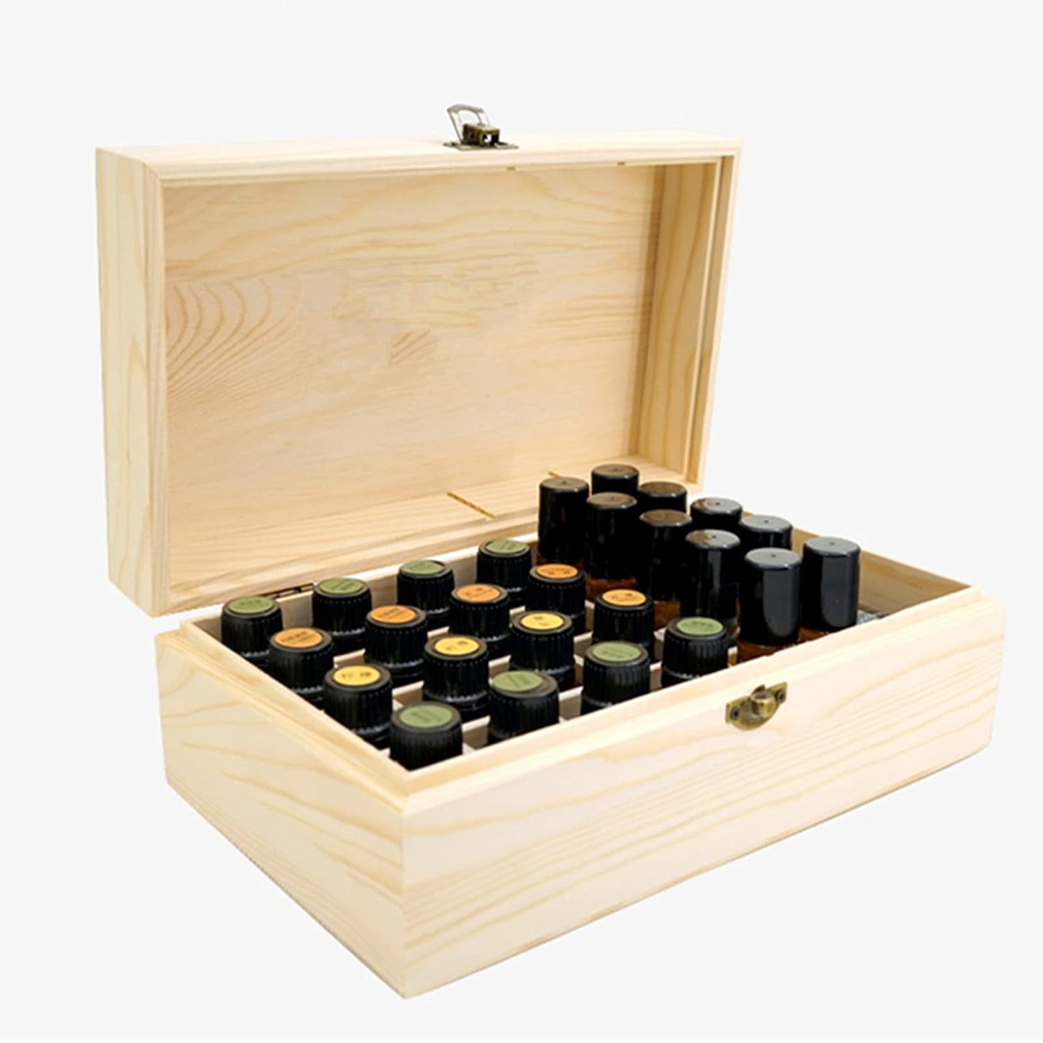 Scatola Di Oli Essenziali Di Legno, 36 Scomparti Organizzatore Di Oli Aromaterapia Di Valigetta Da Trasporto, Contenitore per Display Di Stoccaggio Regalo per Viaggio, Camera Da Letto