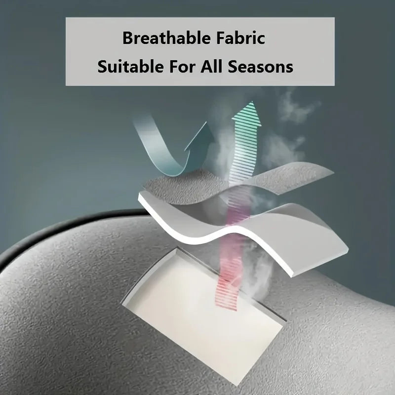 Cuscino supporto auto in memory foam per sedile con design ergonomico