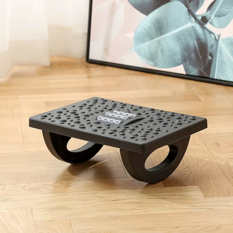 Foot Rest under Desk Rocking Footstool with Massage Rollers Foot Rest Foot Relaxation Circulation for Home Study Office Work