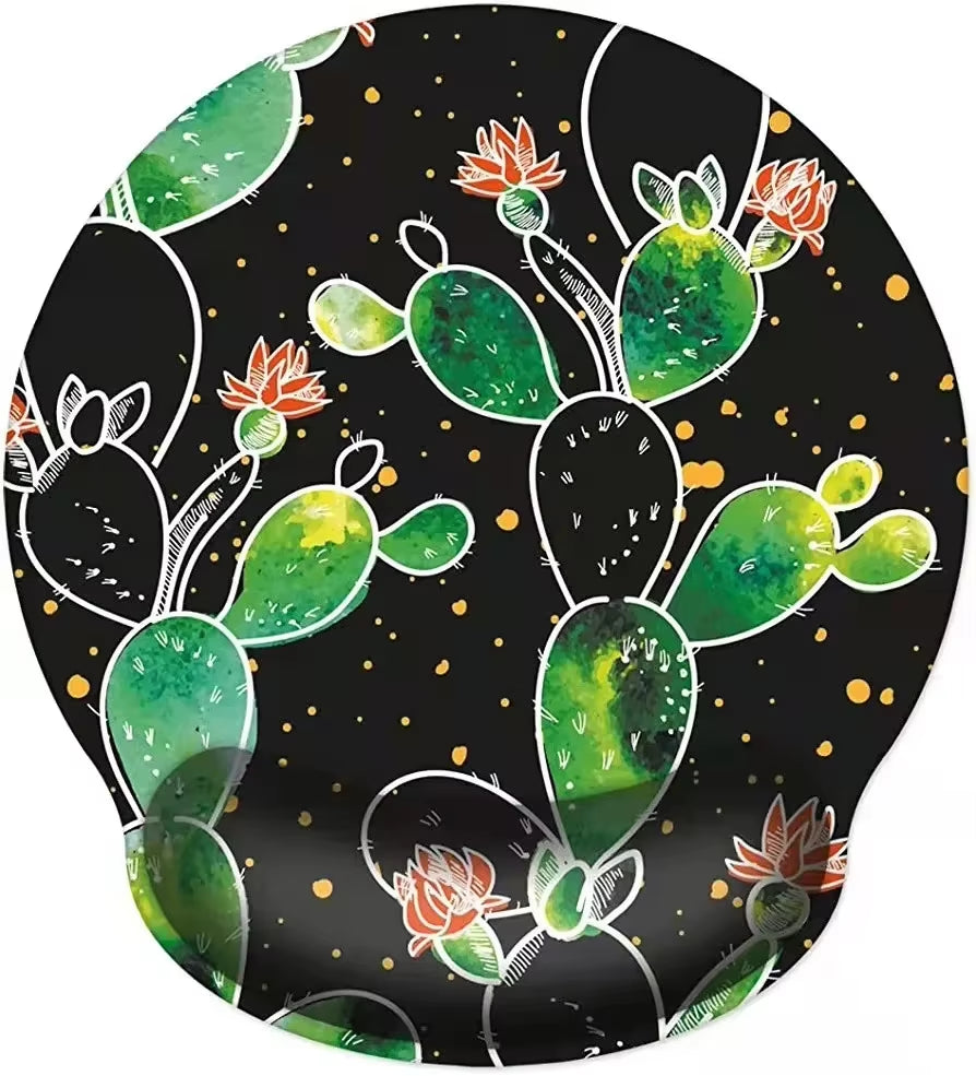 Natural Scenery Mouse Pad with Wrist Rest Comfortable Non-Slip Silicone Mouse Pad Gamer for PC Laptop Ergonomic Wrist Mouse Pad