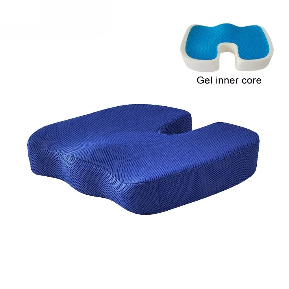 Gel Orthopedic Memory Cushion,U-Shaped Seat Cushion for Home Office Coccyx Orthopedic Chair Cushion,Protect Healthy