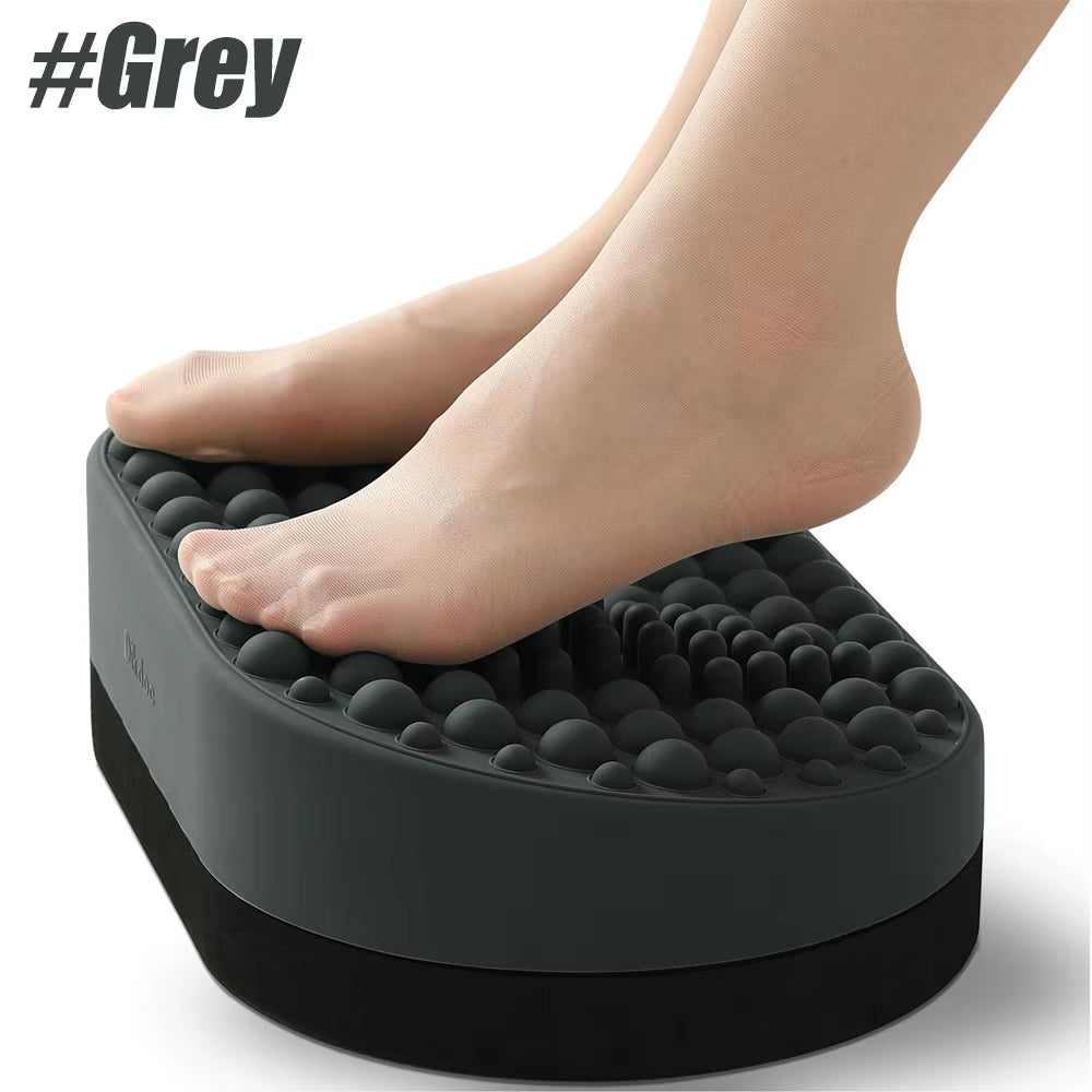 Foot Rest for under Desk at Work, Home Office Foot Stool, Ottoman Foot Massager Plantar Fasciitis Relief,Soft Silicone Footrests