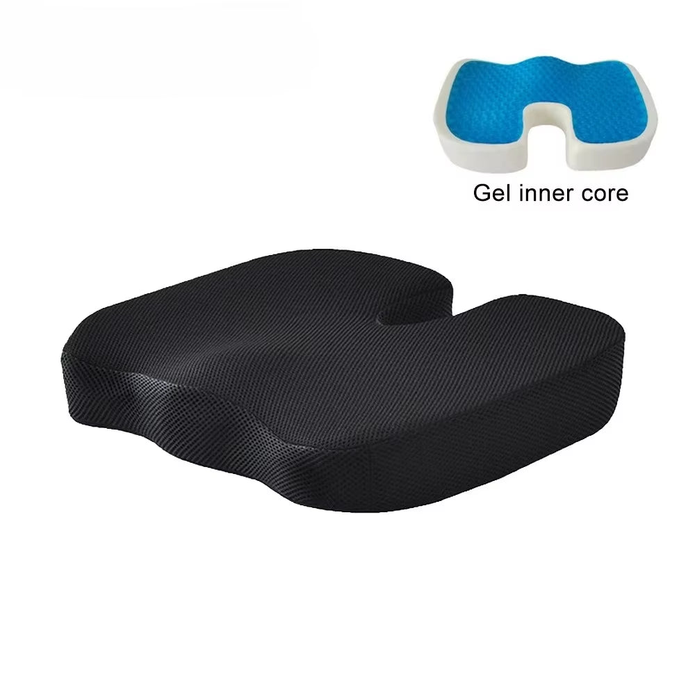 Gel Orthopedic Memory Cushion,U-Shaped Seat Cushion for Home Office Coccyx Orthopedic Chair Cushion,Protect Healthy