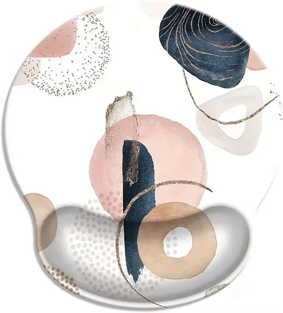 Natural Scenery Mouse Pad with Wrist Rest Comfortable Non-Slip Silicone Mouse Pad Gamer for PC Laptop Ergonomic Wrist Mouse Pad