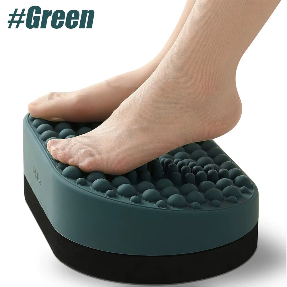 Foot Rest for under Desk at Work, Home Office Foot Stool, Ottoman Foot Massager Plantar Fasciitis Relief,Soft Silicone Footrests
