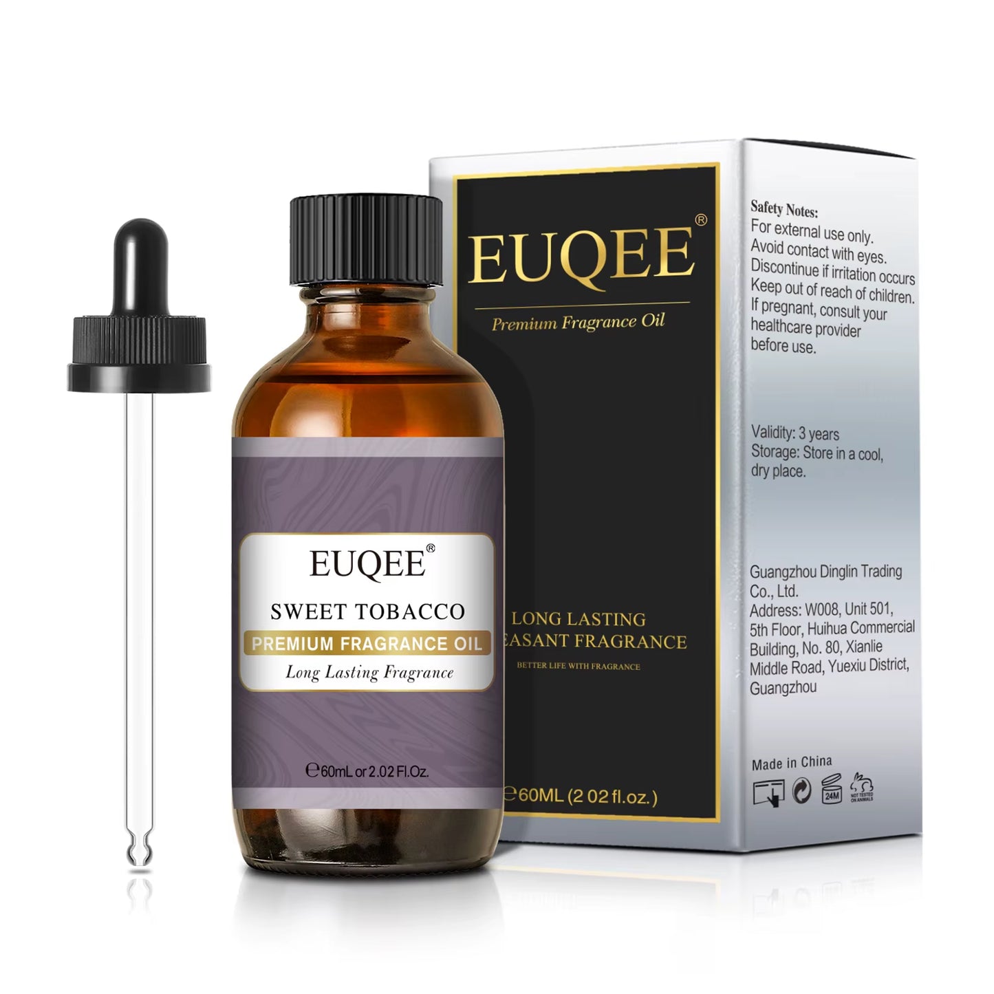 flacone ambrato con contagocce per aromaterapia